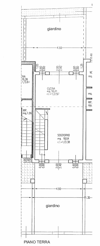 COSTERMANO SUL GARDA (VR) 1/2 DI CASA A SCHIERA IN ASTA IN VIA ALCIDE DE GASPERI 2F