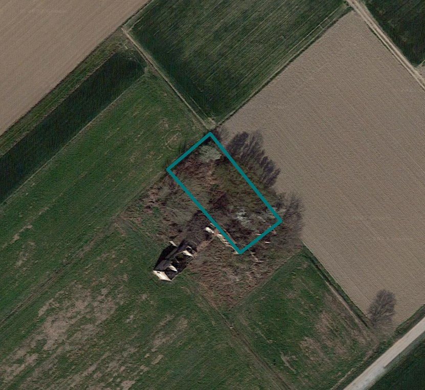 CASTAGNARO (VR) TERRENO AGRICOLO CON FABBRICATO DIRUTO IN ASTA IN VIA VALLE MENA'